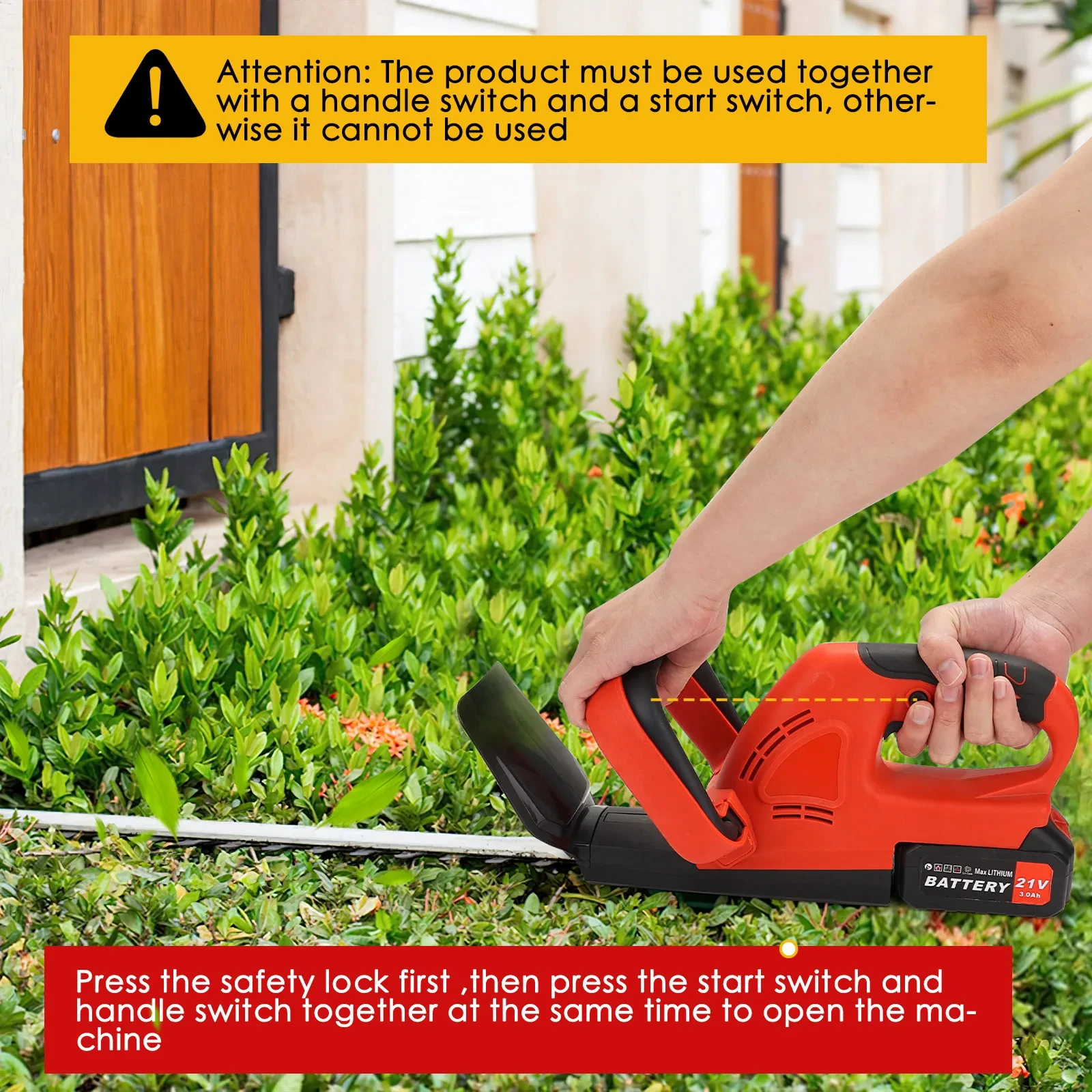High Efficiency Brushless Electric Pruner Battery Pruning Scissors Rechargeable Grass Cutter Hand Tools Garden Hedge Trimmer