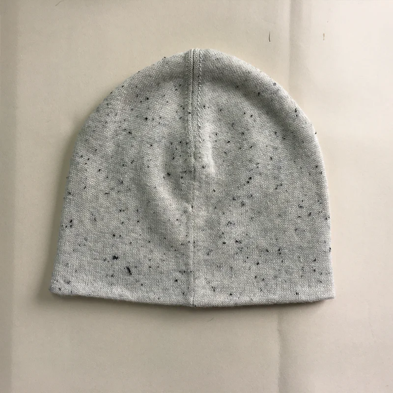 Wholesale  Knit Sprinkle cotton knit kid hat and beanie no pom pom