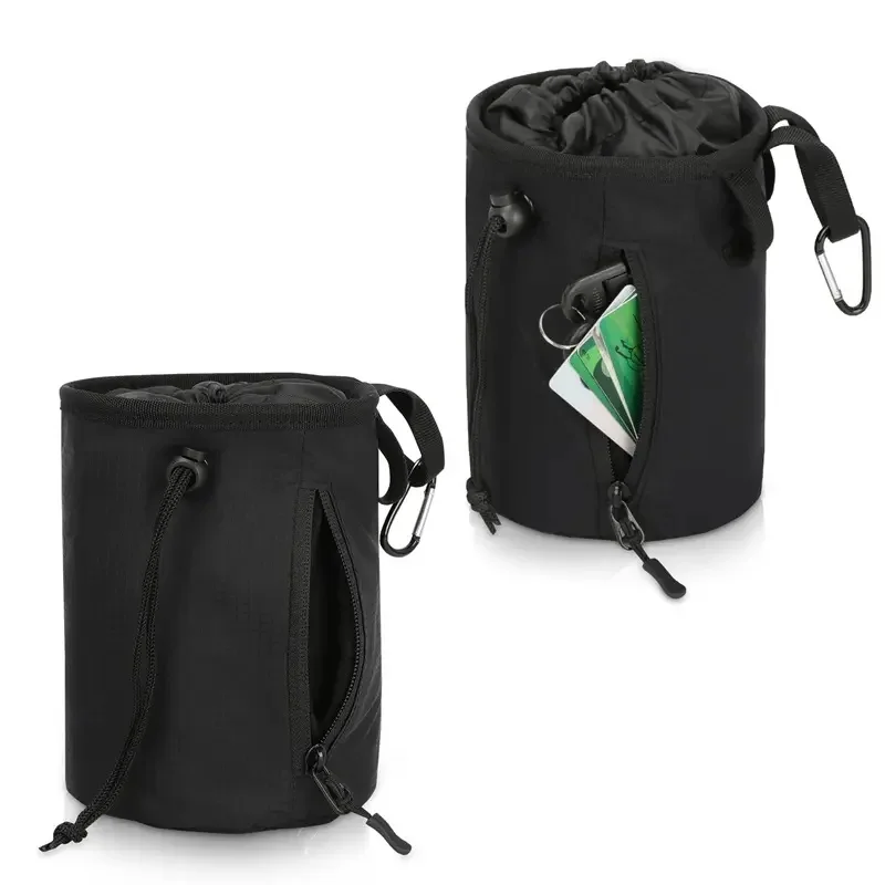 Chalk Bag with pocket for Men And Women Chalk Bag for Rock Climbing Drawstring Chalk Bag