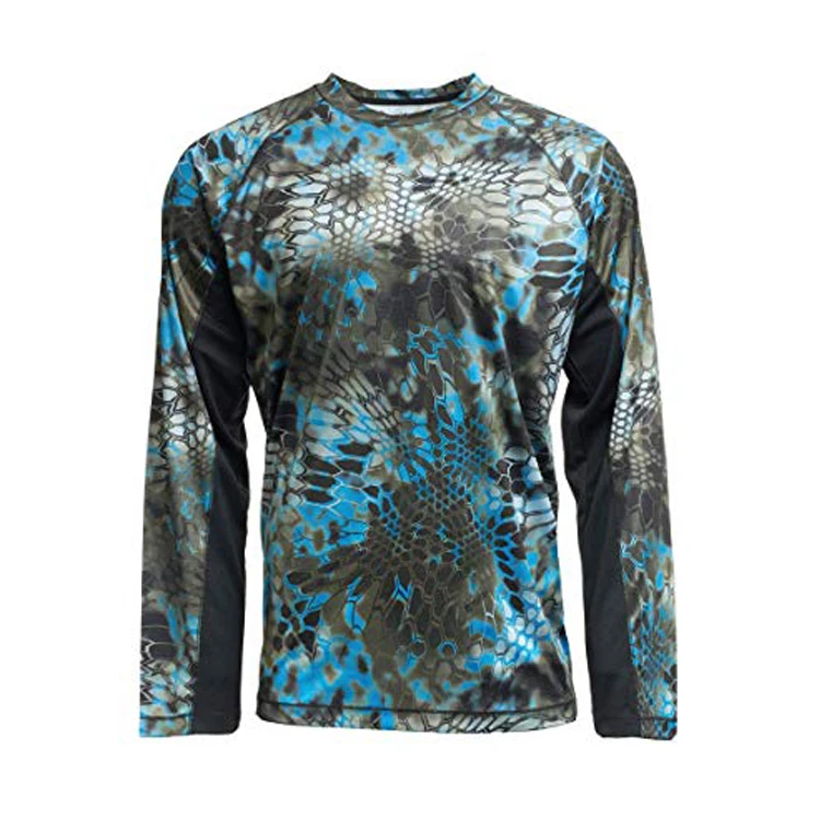 
Custom Recycled Material UV UPF 50+ quick dry long sleeve t shirt fishing 