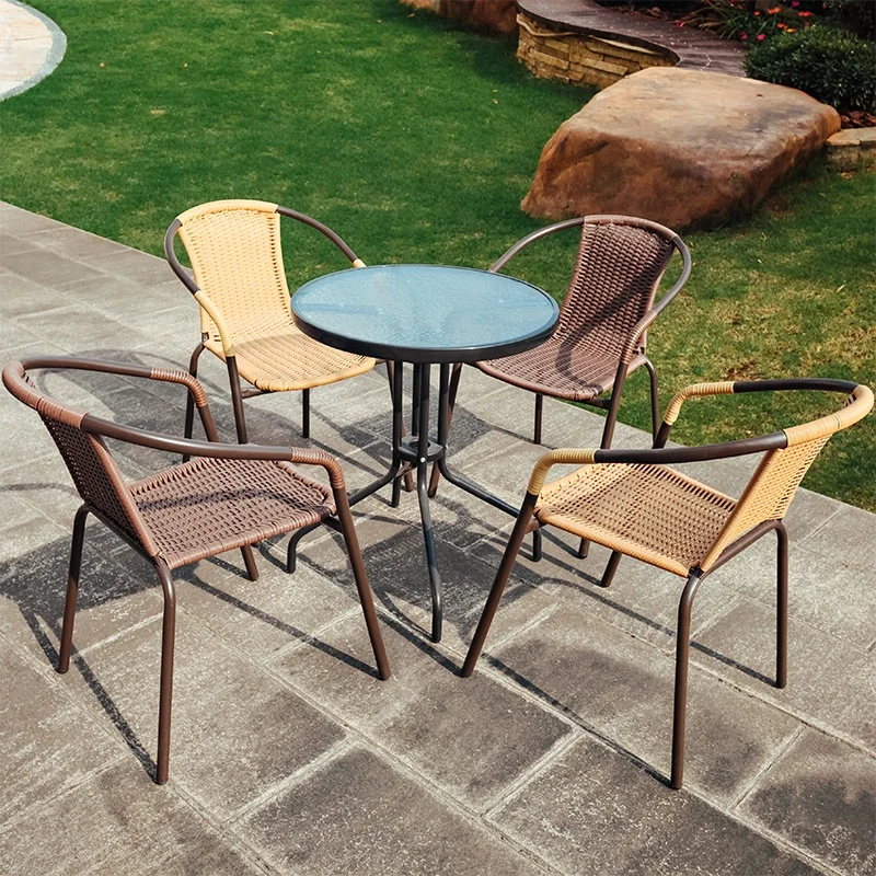 Foldable round dining garden outdoor lightweight bar cast aluminum folding table