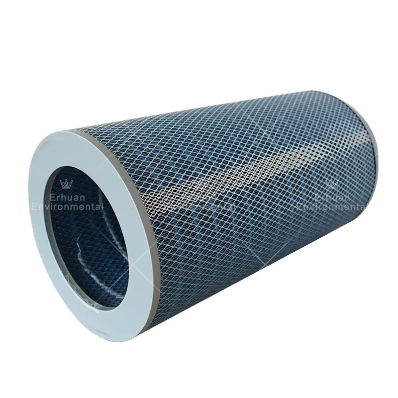 Erhuan Filter Industrial Hepa Air Filter Element Dust Collector Pleated Filter Cartridge