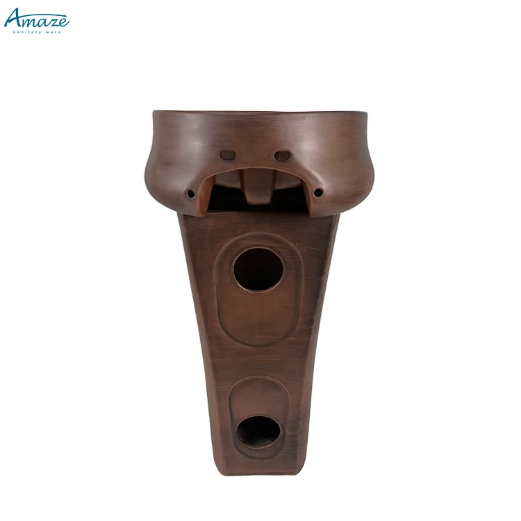 Hotel luxury high quality lavabo ceramic sanitary ware washbasin design bathroom sink pedestal basin