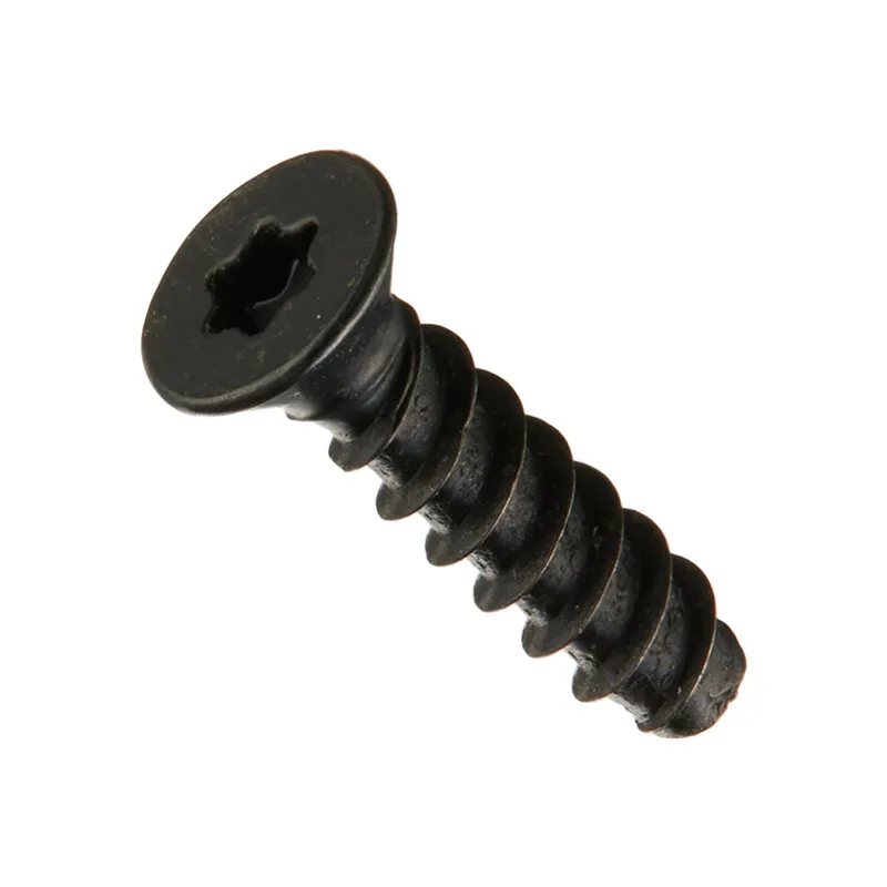 M1.6 M1.8 M2 x 3mm M3 Black Torx CSK Countersunk Flat Head Self Tapping Screws T5 For Plastic