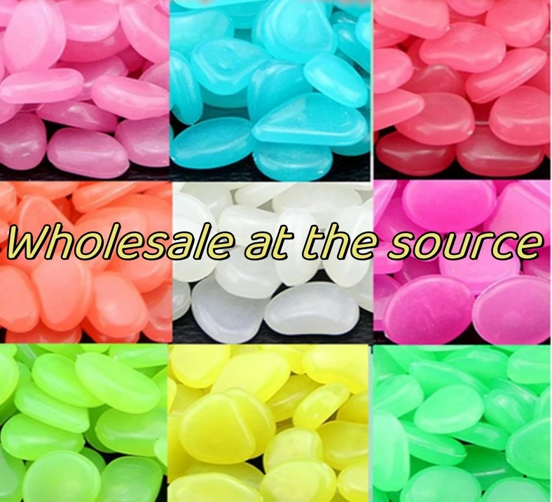 2cm luminous stone, crystal fluorite, aquarium landscape luminescent stones, fluorescent pebbles factory wholesale