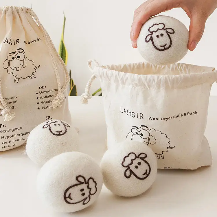 Best Selling Organic Wool Dryer Balls for Laundry Washing Machine