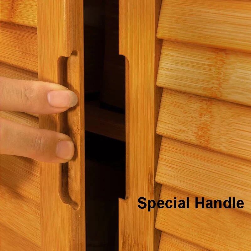 8-Tier Bamboo Shoe Rack Cabinet Large Capacity Shoe Storage Organizer with 1 Drawer for Entryway Living Room