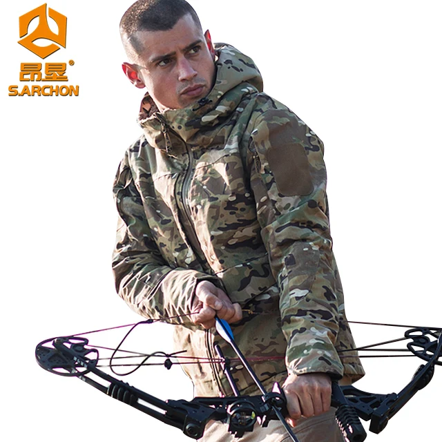 M65 plus velvet Red flame instructor tactical jacket male camouflage outdoor waterproof windbreaker tactical clothing