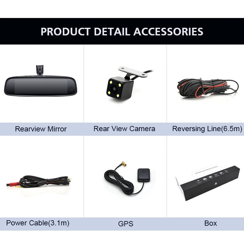 4G WiFi 7.84' FHD 1080P Rearview Mirror Special Bracket Auto DashCam 3 Camera 2+32GB Android 5.1 ADAS Car DVR for Taxi  Dashcam