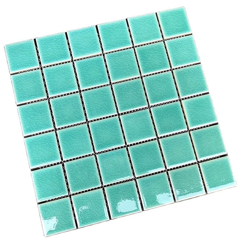 China factory marble mosaic tile glass mosaic tile crystal glass bathroom mosaic tile for swimming pool