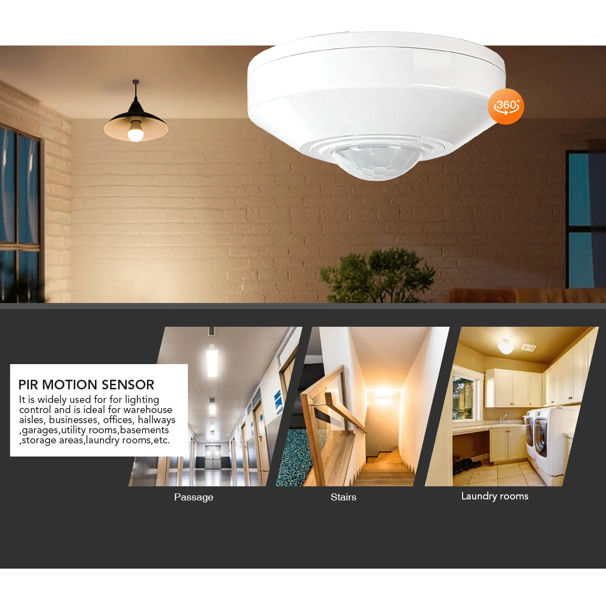 Motion Sensor PIR Motion Sensor 360 degree Ceiling Mounted Motion Sensor