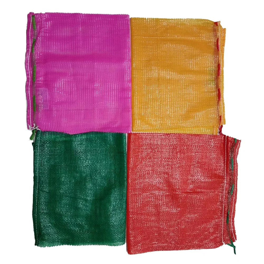 All size different types wholesale potato vegetable plastic mesh Net Bag with drawstring  made in china