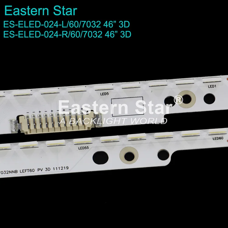 ES-ELED-024 LED BAR SAM SUNG 2012SVS46 732NNB LEFT RIGHT60 3D REV1.2 for Samsung 46ES 3D TV backlight strip 572.5MM