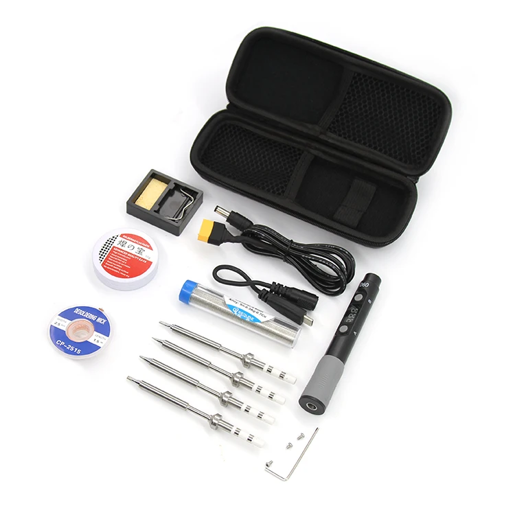 температурой комплект 60 Вт паяльник для подключения к цифровой мультиметр Электрические паяльники сварочные инструменты набор