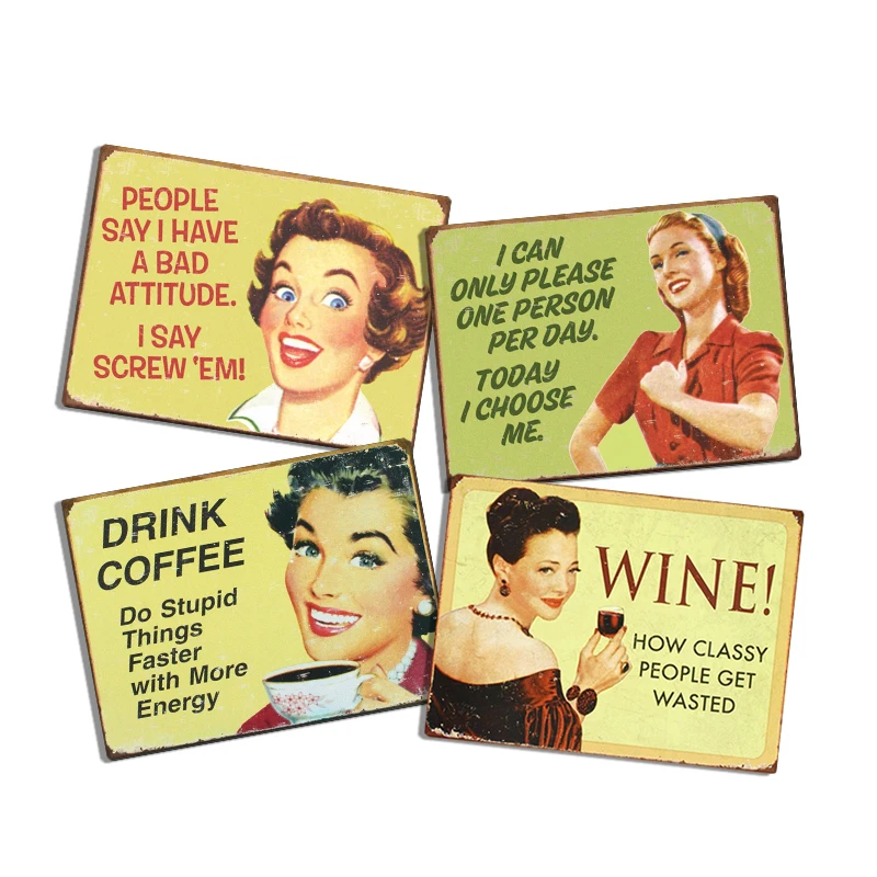 Reproduced Vintage, Gas Oil Retro Advert Antique Metal Signs for Garage Man Cave Bar Kitchen, Nostalgic Car Decor