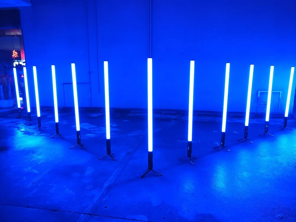 Portable IP65 Wireless Battery 360 Pixel Tube Barra Luminosa a Led Wireless Led Tube Light DMX Club DJ Light