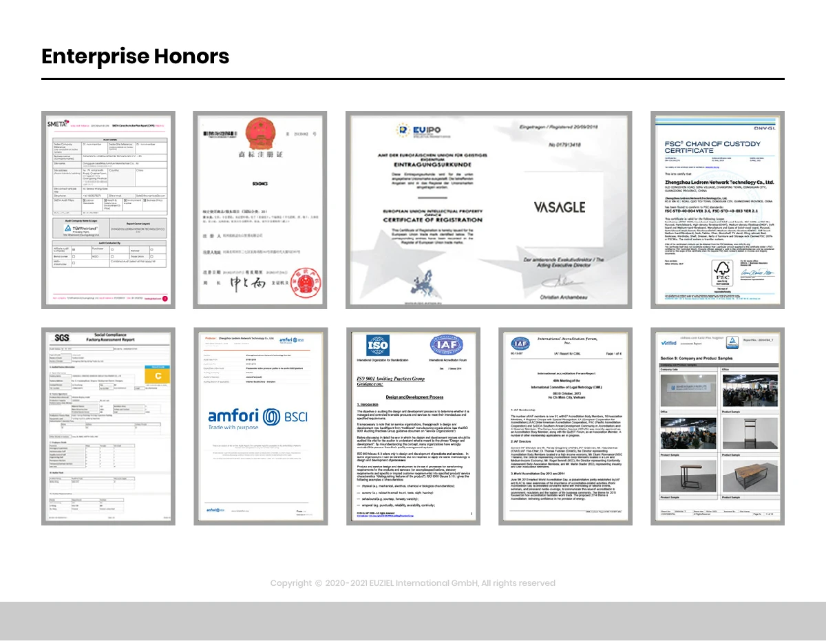 VASAGLE luxury multifunctional smart bedside table with  digital tube clock wireless nightstands with three-color led light