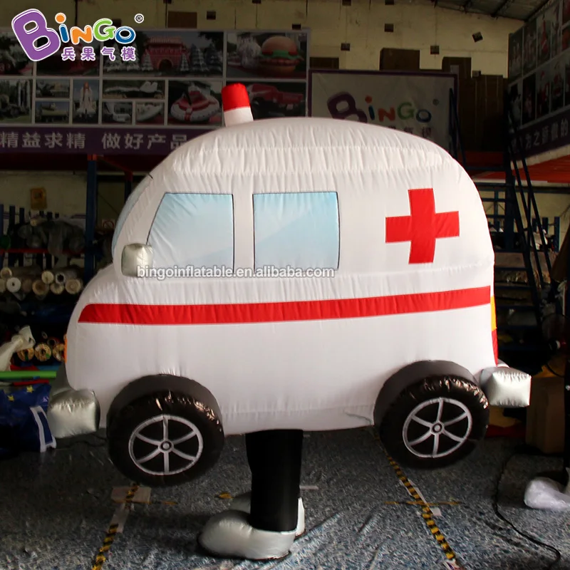 Hot selling 2 meters high inflatable ambulance costume / inflatable walking costume