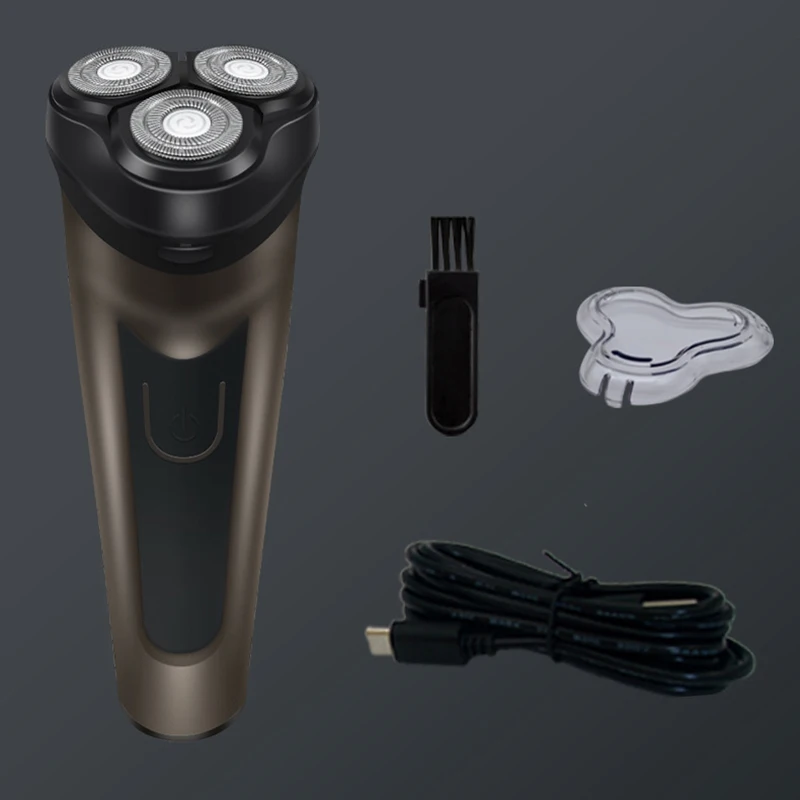 Прямая продажа с фабрики, USB зарядка, металлические двойные лезвия бритвы, бритвенные станки, машинка для стрижки бороды, электрическая Мужская бритва