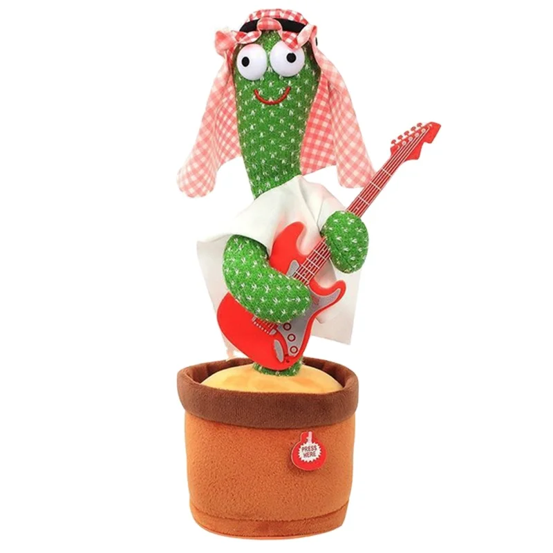 New Christmas Halloween Dancing Cactus Talking Cactus Usb 120 Songs Sing Dancing Cactus Plush Toys