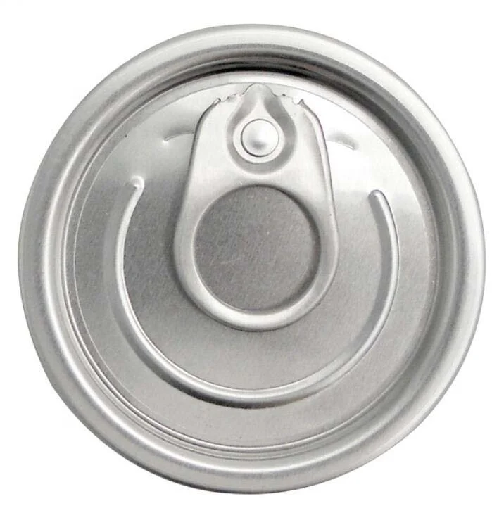 E202 Metal Soda Bottle Easy Open Lid with Ring Full Open Lids Plastic PE Can Cover