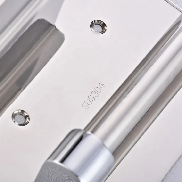 Modern Bathroom Accessories Elegant and Luxury 304 Stainless Steel Wall Mounted Toilet Paper Roll Holder with Phone Shelf