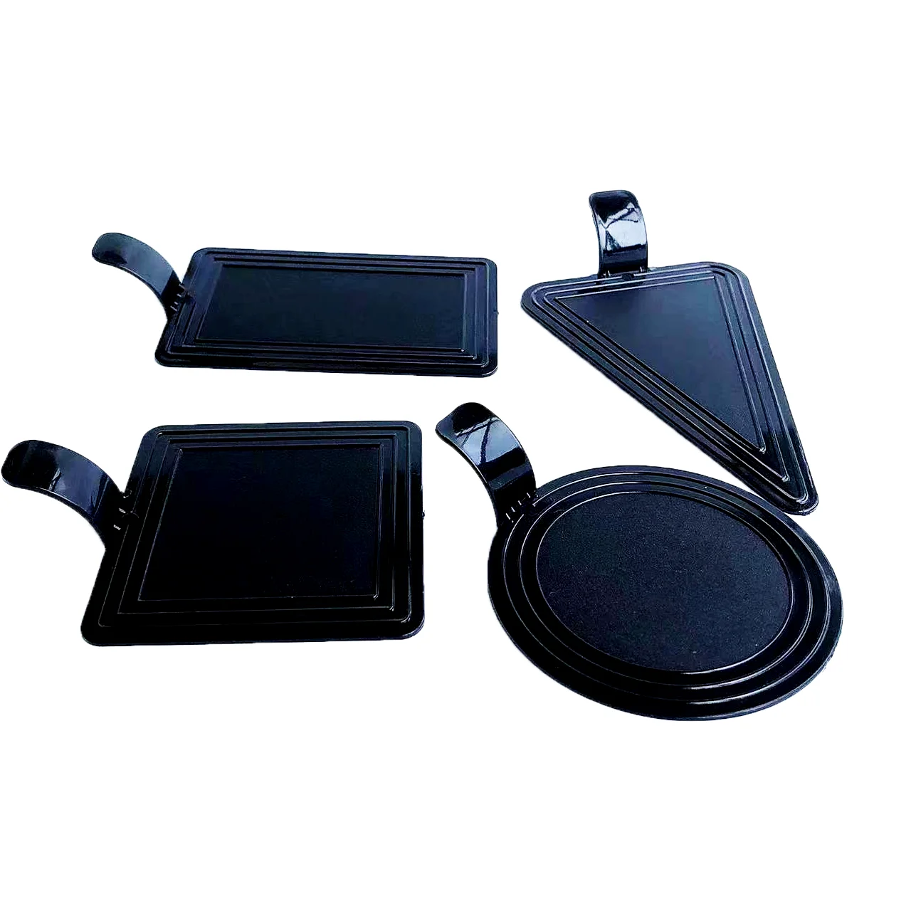 Wholesale Plastic Gold Silver Black Cake Boards PS Cake Bakery Pastry Base Disposable Birthday Wedding Small Cake Base Tray