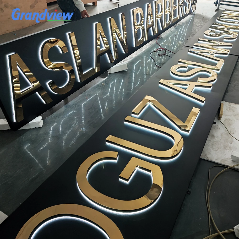 Guangzhou Factory Custom 3d Backlit Light Box Logo Led Channel Letter Business Shop Signs For Storefront