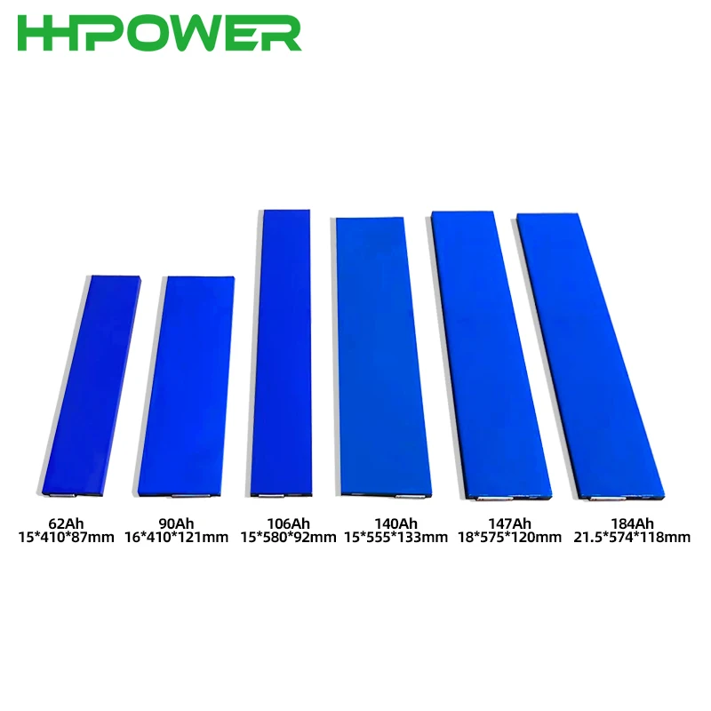 HHPOWER OEM/ODM customise rechargeable svolt LFP blade shape 3.2v 62ah 90AH 106AH 140AH 147AH 184AH Lifepo4 battery for tricycle