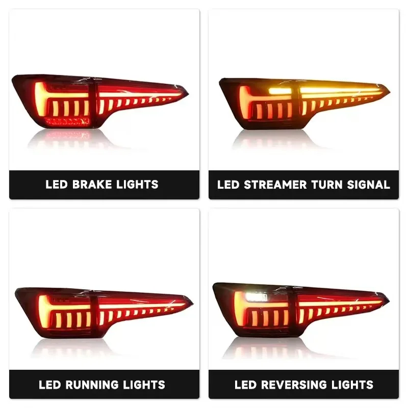 DRL Dynamic LED auto accessories Wholesale led tail light for fortuner back lamp tail lamp
