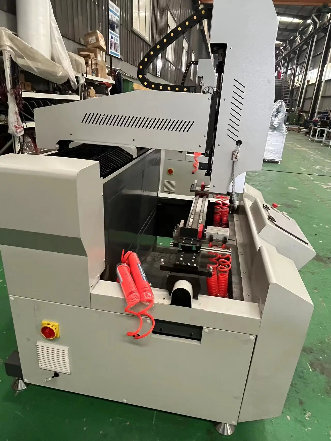 Used CNC Drilling & Milling Machine Door Window Making Aluminum Profile PVC UPVC Core PLC Engine Core Construction Industries