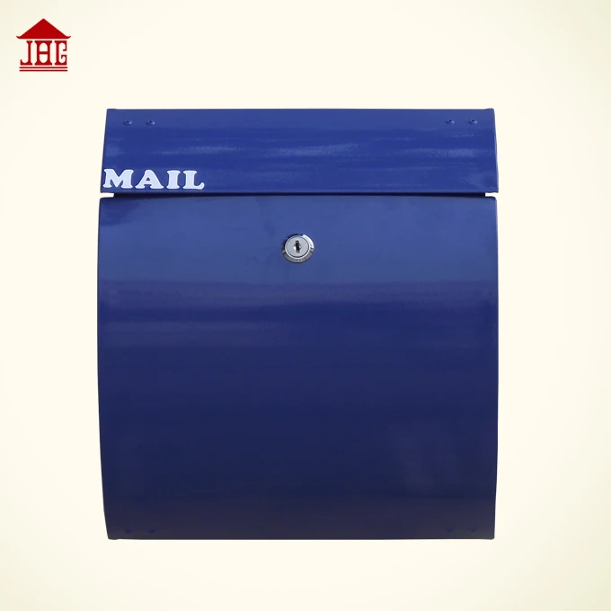 Locking Metal Mailbox  antique letter box us mail  outdoor mailbox   mailbox sculpture