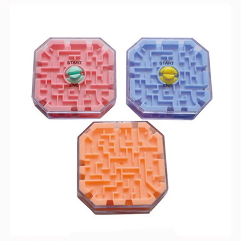 Custom Kids Plastic 3D Labyrinth Balance Bead 3D Maze Game Toy