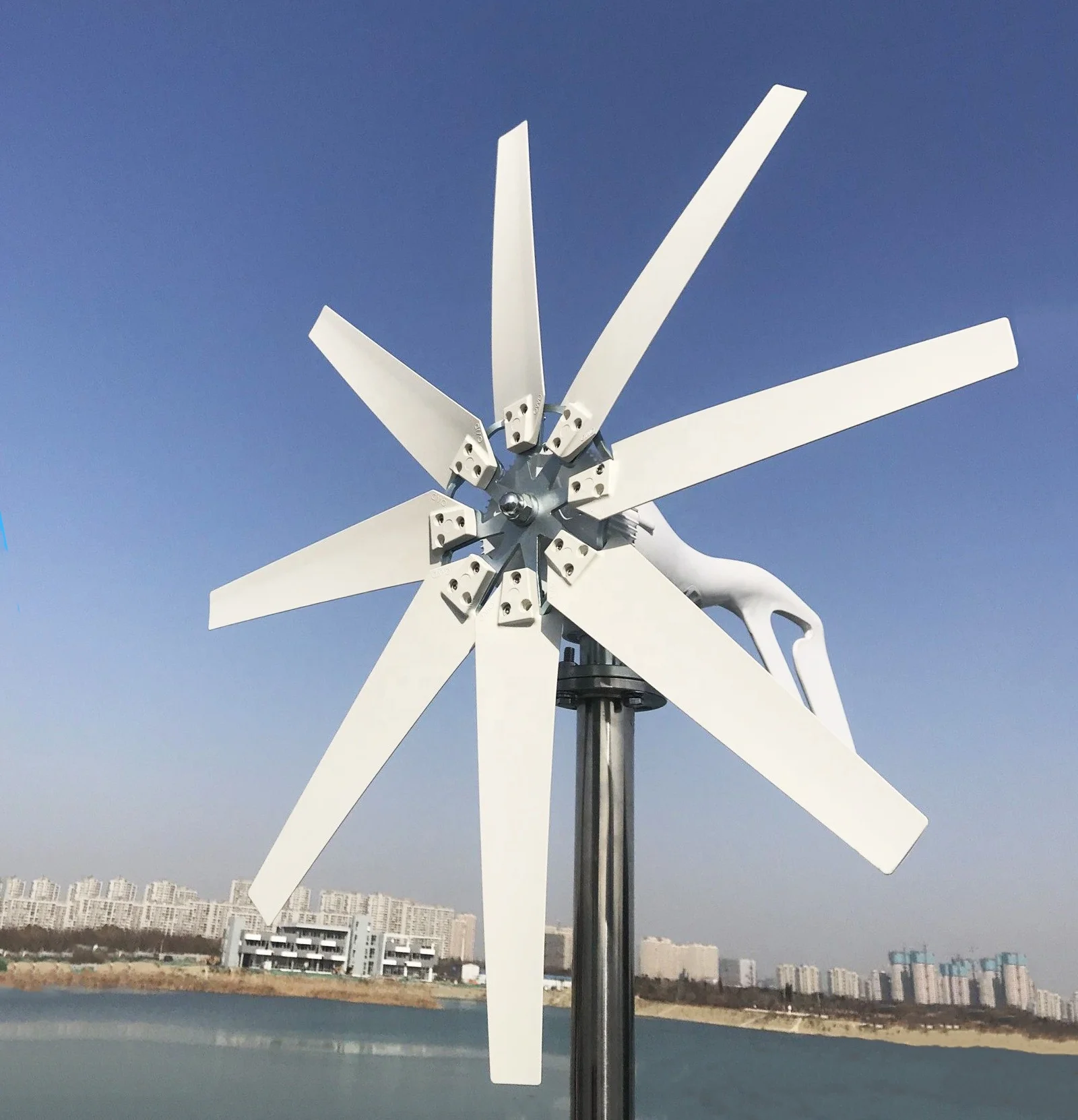 Horizontal Wind Turbine Generator for Home Use High Efficiency Goods 1000w 12v 24v CE 3 Phase Permanent Magnet Generator