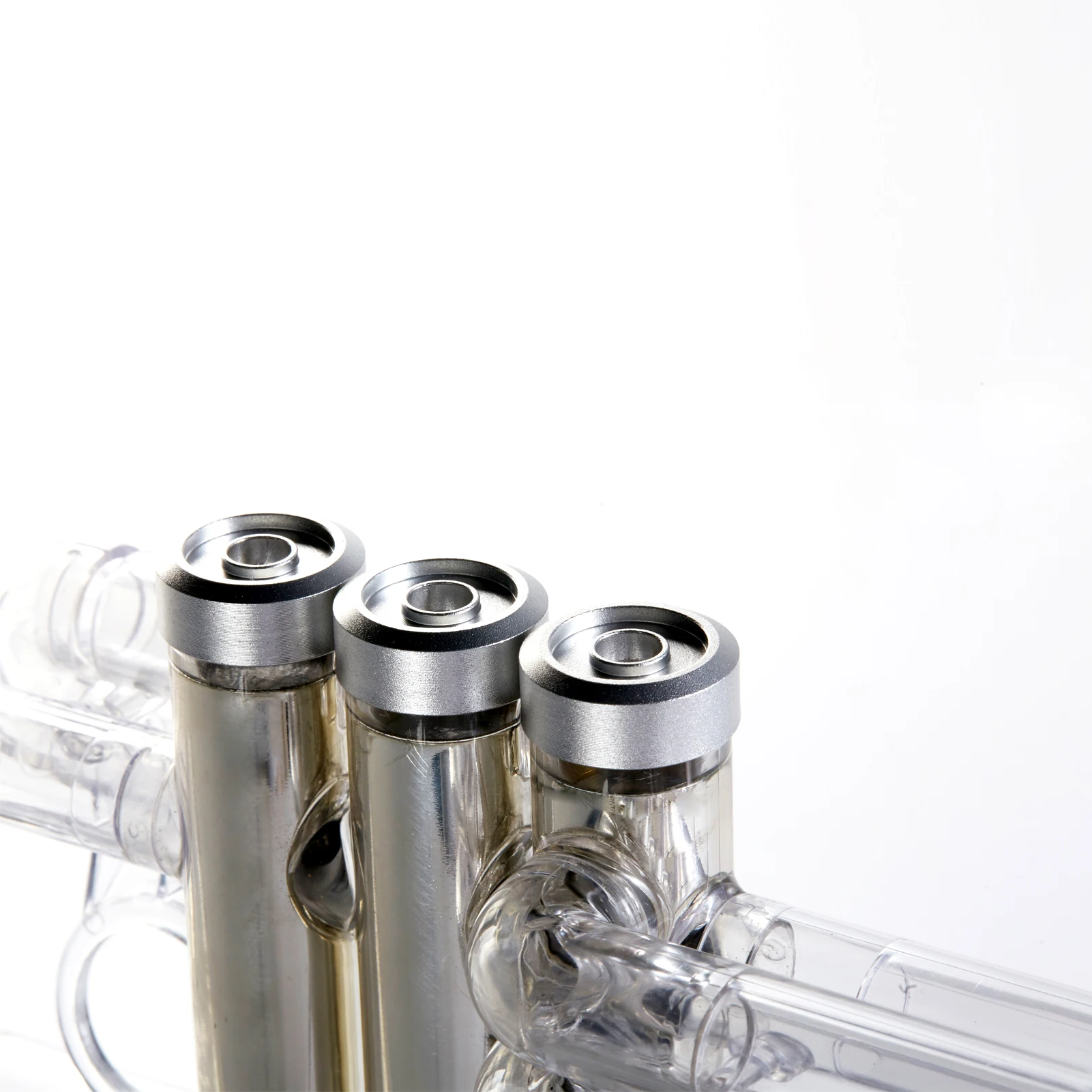 Factory Direct Sale New Plastic Trumpet Transparent C trumpet Set with 7C Mouthpiece Instruments Musical Trumpet