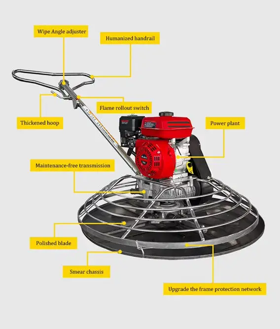 100cm heavy type petrol machine concrete finishing power trowel