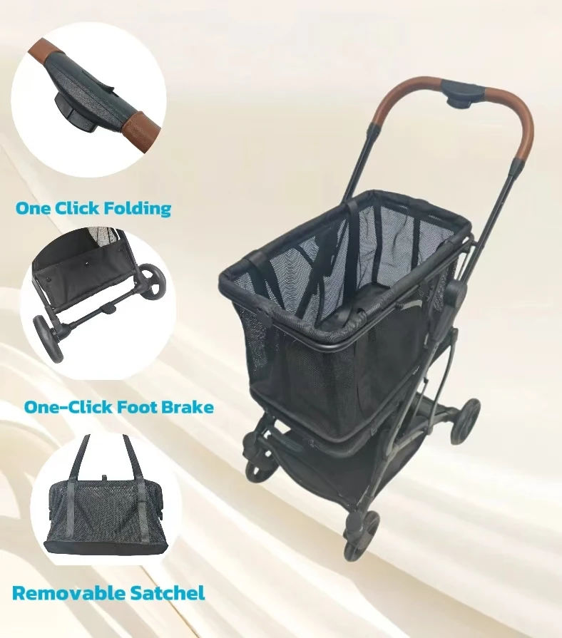 JXB Factory Wholesale Versatile Folding Two Way Trolley Cart For Shopping