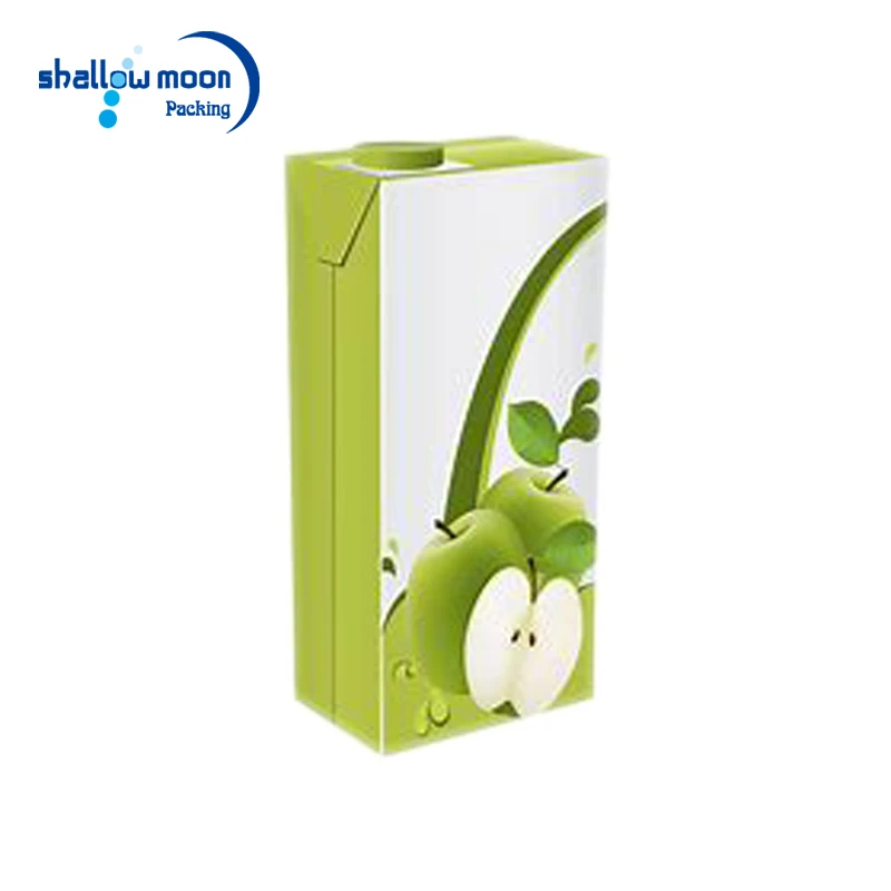 
Recycled milk package eco-friendly juice box cartons with spout 