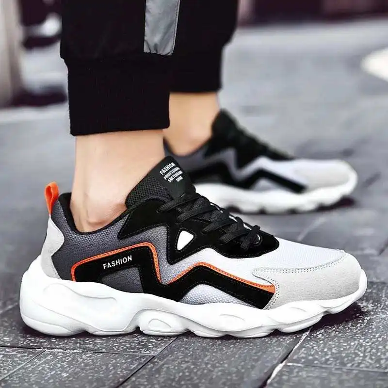 High quality custom cheap lightweight breathable mesh upper shoes men sport zapatillas mujer casual shoes men sneakers