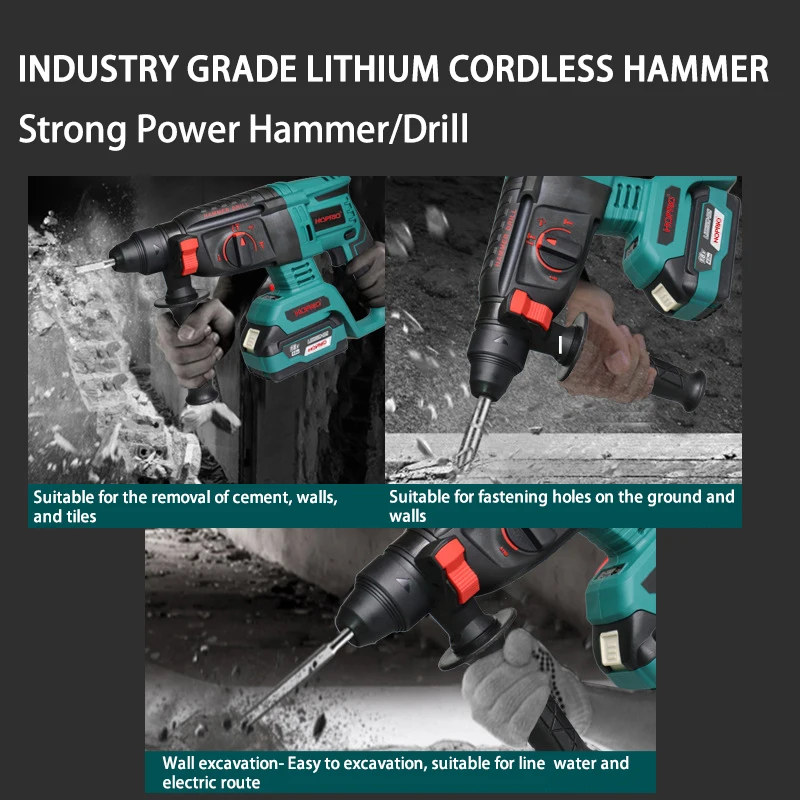 Best Selling Electric Demolition Hammer Drills Power Tools Breaker Drilling Machine Drills industrial grade 900R/MIN