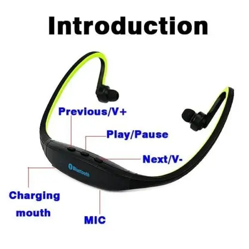 Top quality oem logo printed Wireless Stereo Headphone S9 Sport Gym Running Earphone for apple