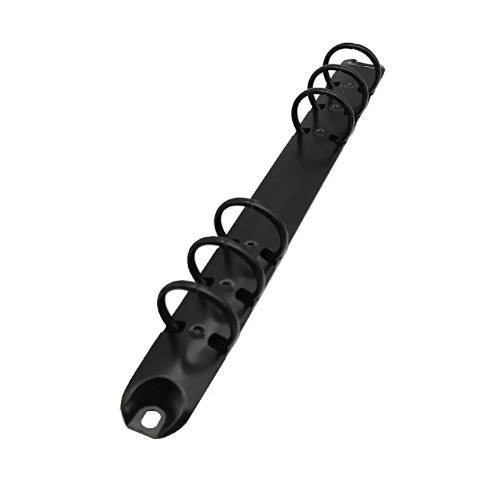 Black 6 Ring Binder Mechanism 20mm Diameter Clip File Metal Paper Clip Custom Colour