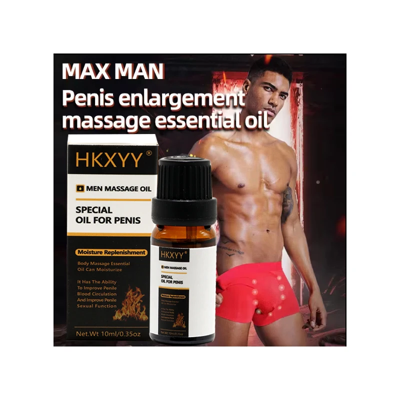Male Penis Enlargement Essential Oils Increase Sex Aids Erection Penis Extension Body Massage Oil