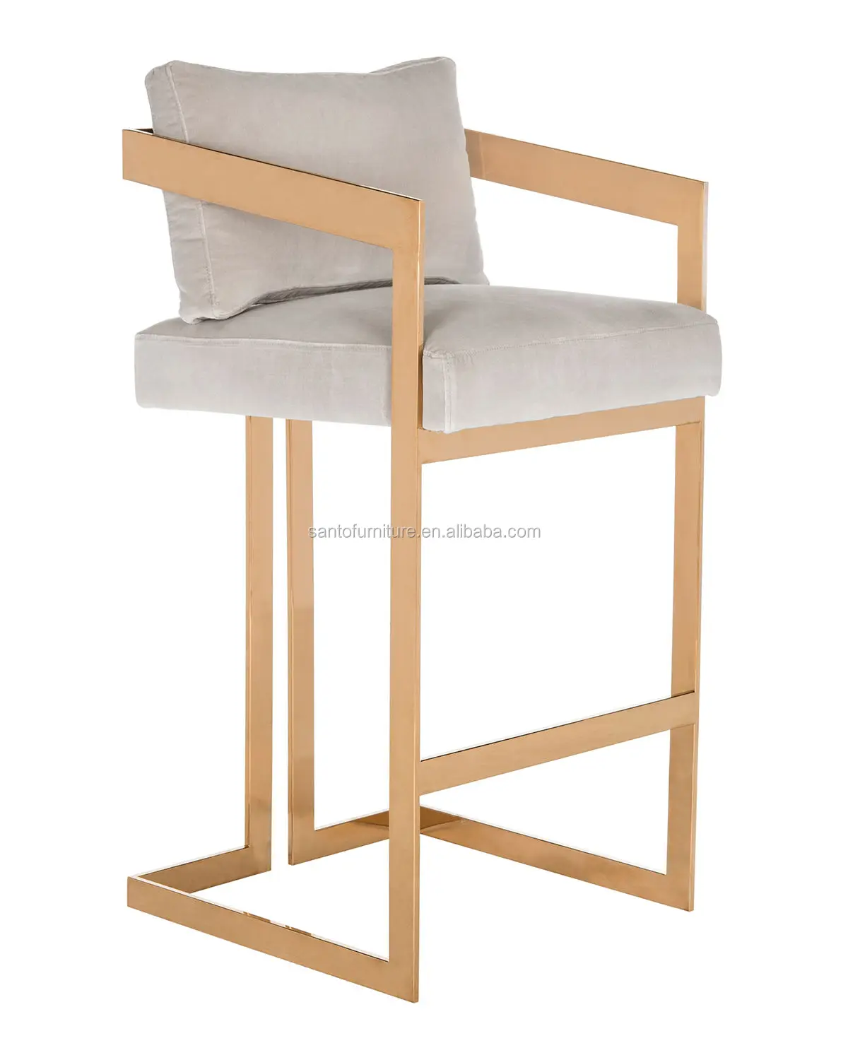 Best Sale Modern Creative Solid Wood Back High Bar Counter Chair Wooden Dining Bar Stool Bar Chair Wood