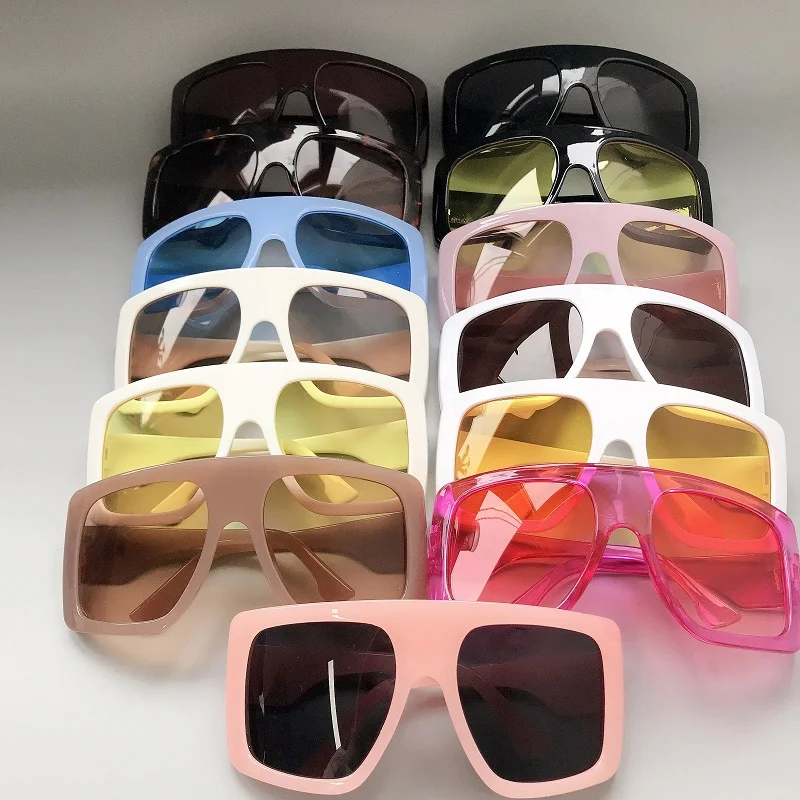 New Sunglasses -Women Square Oversized Sunglasses Women Fashion Sun Glasses Lady Brand Designer Vintage Shades Gafas Oculos