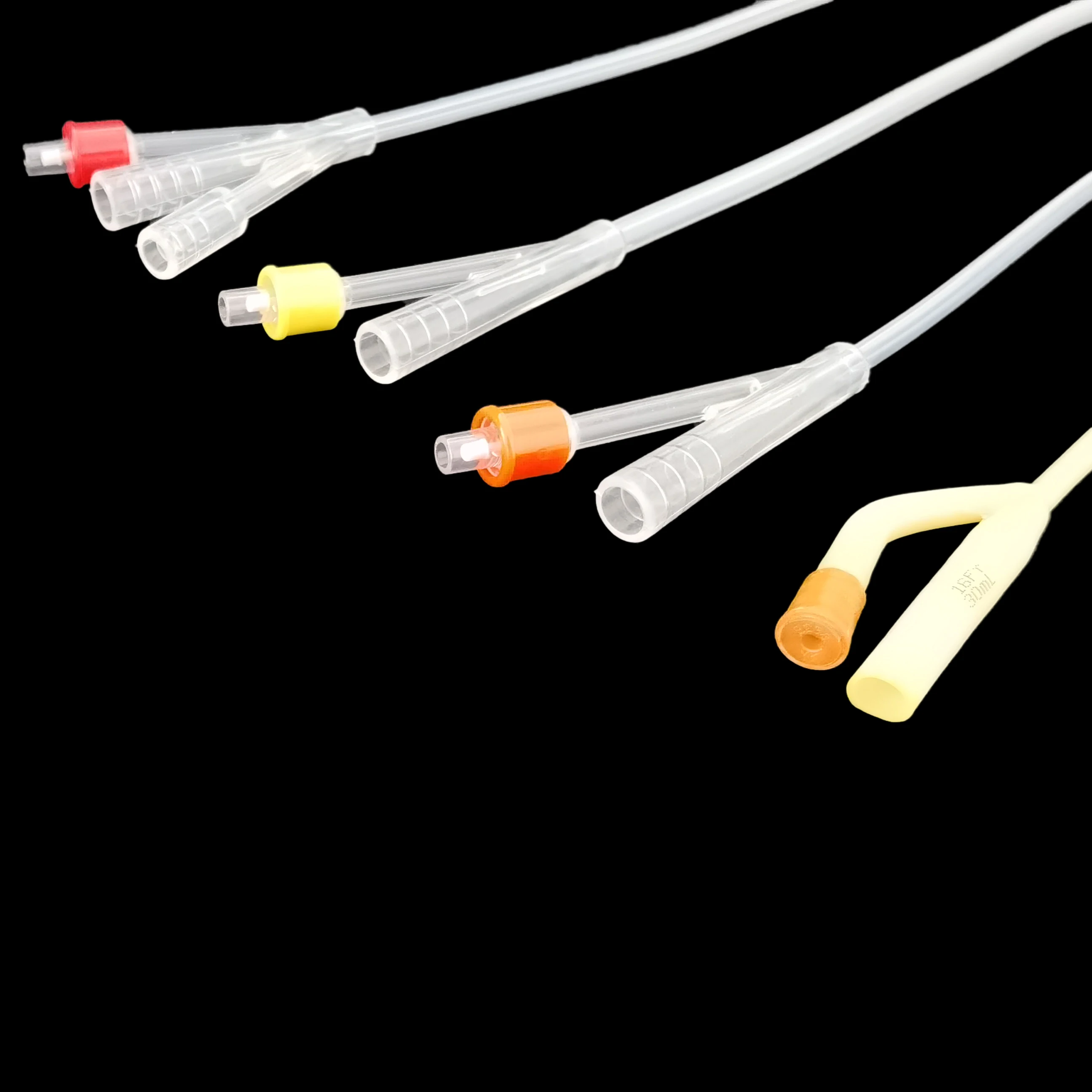 Hot Sales 2Way 3Way 100%Silicone Coated Latex Foley Catheter