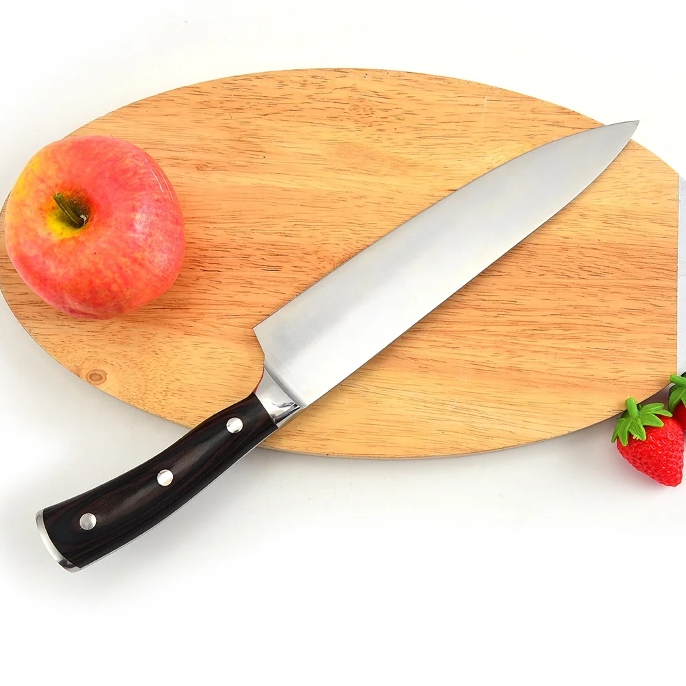 Professional 5cr15 Stainless Steel Chef Knife Non-stick Kitchen Knife With Black Gift Box