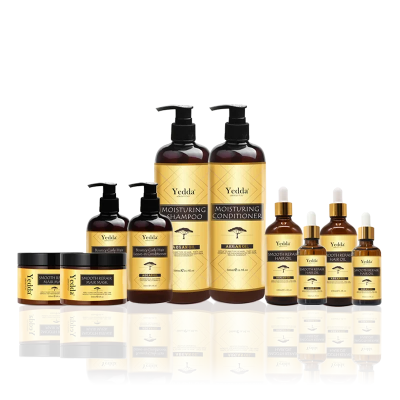 Natural Organic Argan oil Nourish and smooth anti-frizz shampoo and conditioner set