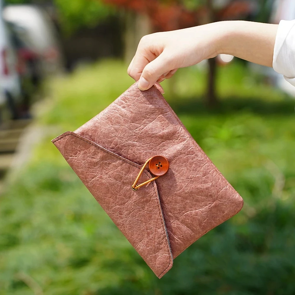 custom tyvek envelope pouch Waterproof brown tyvek paper office document bag lightweight tyvek file bag