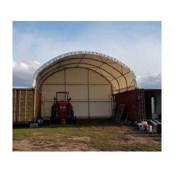 Gs 20' to 50' Wide PVC Container Shelter Tent C2020 2620c C3340 Steel Frame